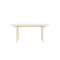 ESSTISCH Pappel rechteckig Weiß  - Weiß, MODERN, Holz/Metall (180/90/75cm) - Livetastic