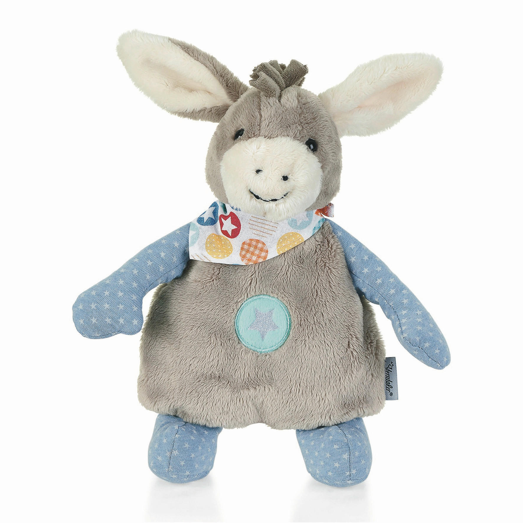 Sterntaler Körnerkissen Emmi Grau, Hellblau 27x25x9 cm