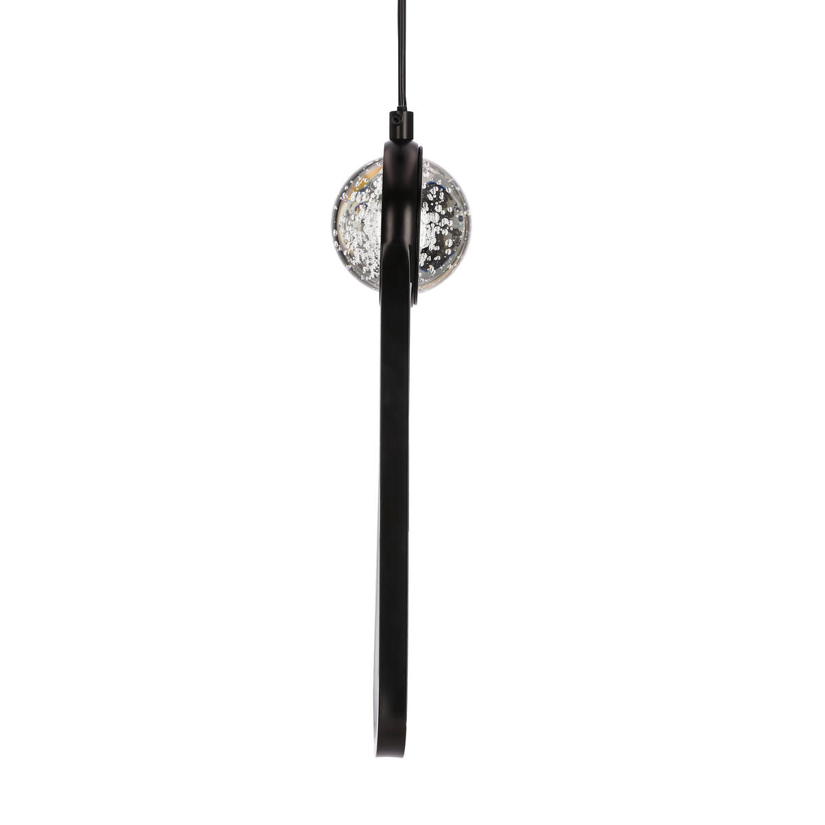 LED-PENDELLEUCHTE 10/7,8/120 cm  - Schwarz/Weiß, Design, Kunststoff/Metall (10/7,8/120cm)
