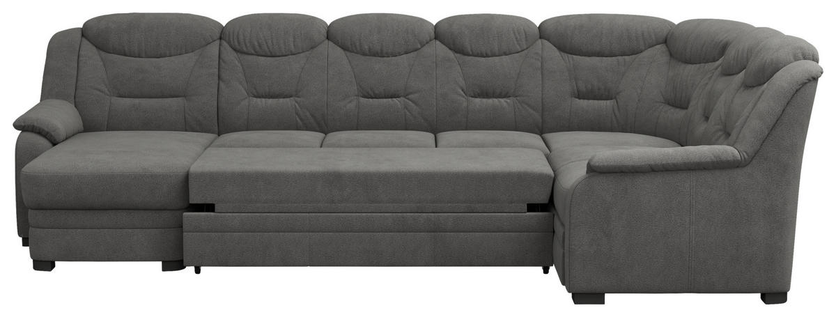 WOHNLANDSCHAFT in Chenille Anthrazit  - Anthrazit/Schwarz, Basics, Kunststoff/Textil (162/330/211cm) - MID.YOU
