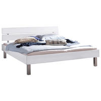 BETT 90/200 cm,  in Weiß,  - Weiß, Design, Metall (90/200cm) - Hasena