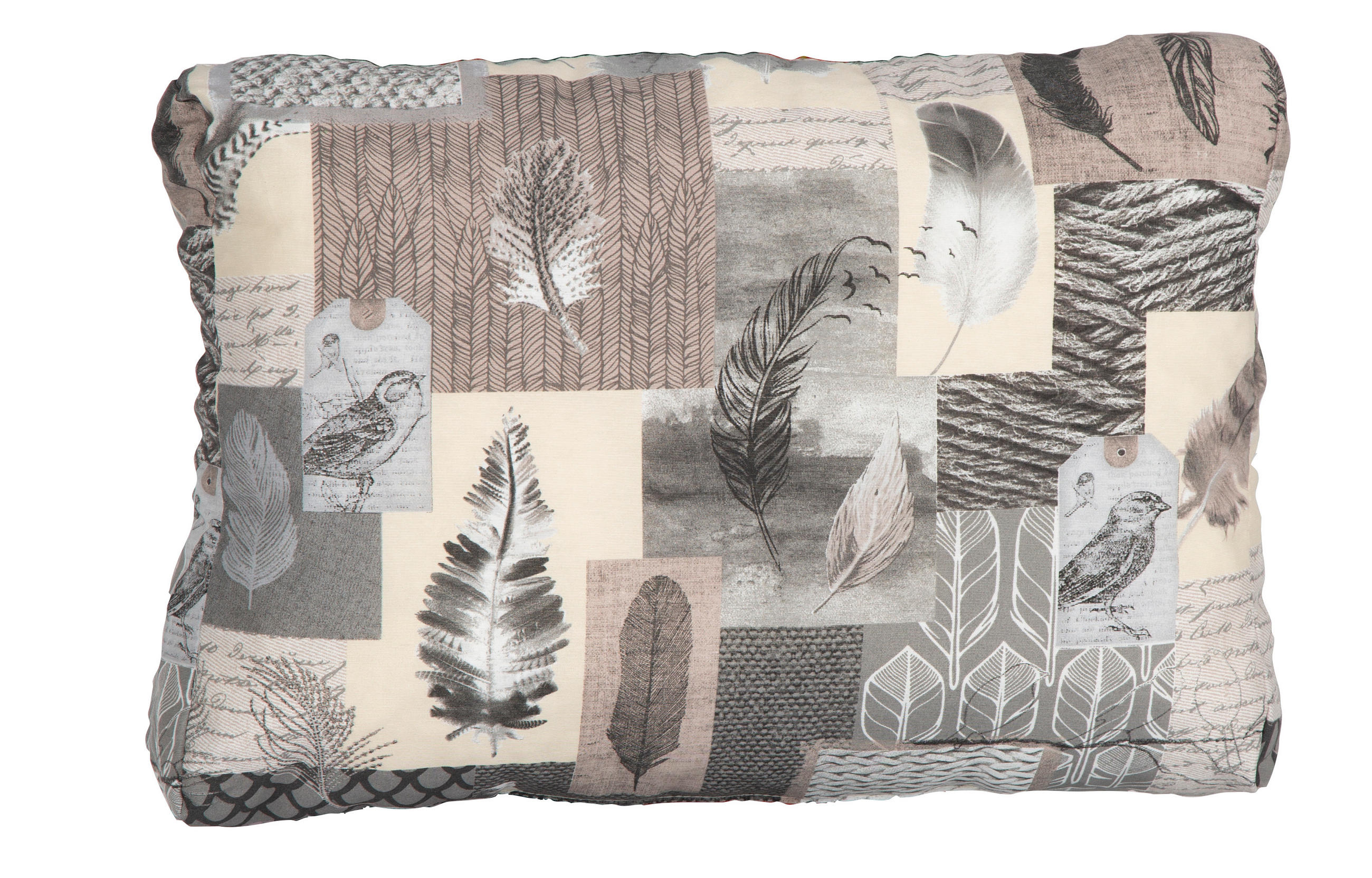 PALETTENKISSEN Patchwork  - Anthrazit/Grau, Basics, Textil (120/80/16cm)