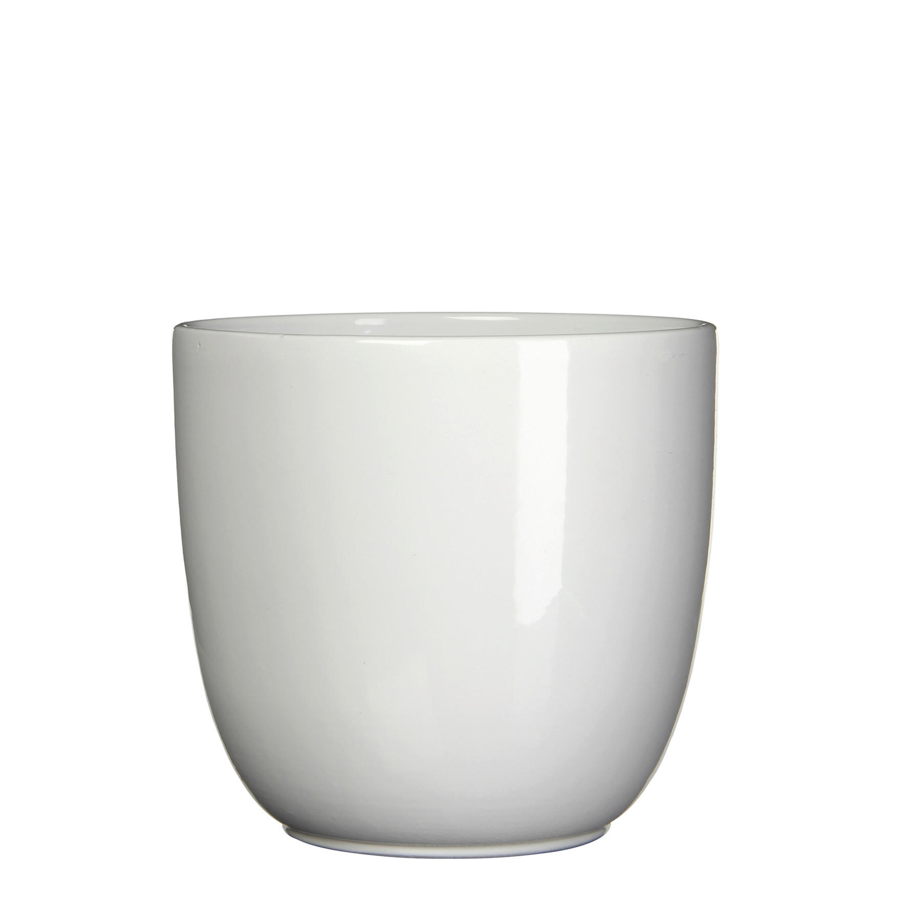 CVETLIČNI LONEC - bela, Basics, keramika (25/23cm)