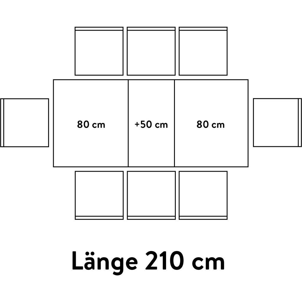 Thumbnail - Celina Home Esstisch Rom, Schwarz, Holz, Metall, oval, Kufe, 95x76x160-210 cm, ausziehbar, in verschiedenen Größen erhäl...