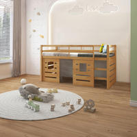 HOCHBETT 90/200 cm,  in Naturfarben, Leiter, Lattenrost  - Naturfarben, MODERN, Holz (90/200cm) - MID.YOU