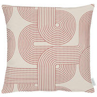 KISSENHÜLLE 45/45 cm  - Rosa/Naturfarben, Design, Textil (45/45cm) - Apelt