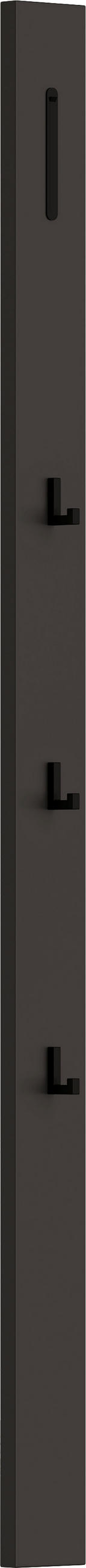 GARDEROBENPANEEL  in 10/165/5 cm  - Anthrazit/Schwarz, Design, Holzwerkstoff/Metall (10/165/5cm) - Dieter Knoll