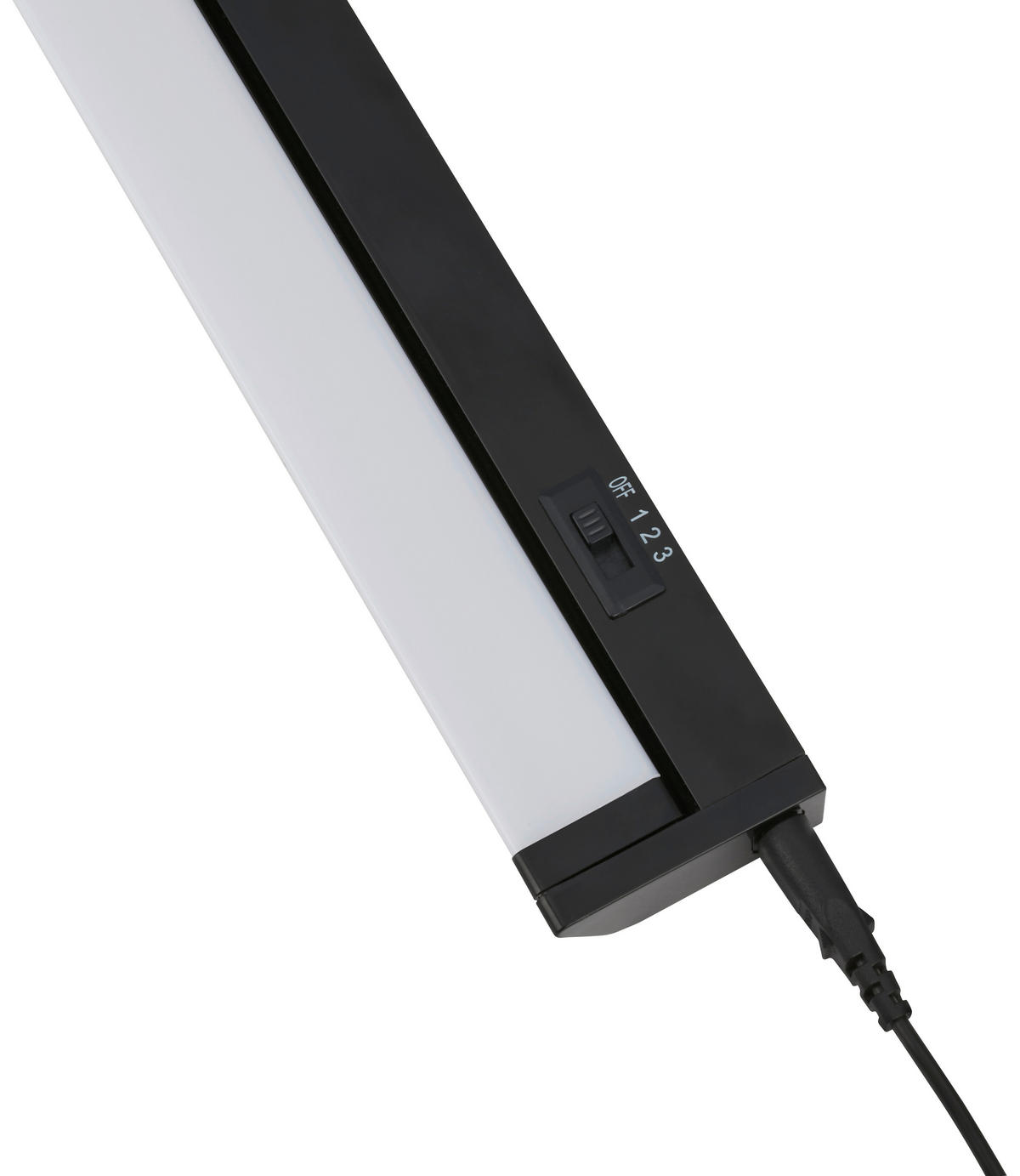 PULTMEGVILÁGÍTÓ LÁMPA LED izzó  - fekete, Basics, műanyag (54,5/6/2,5cm)