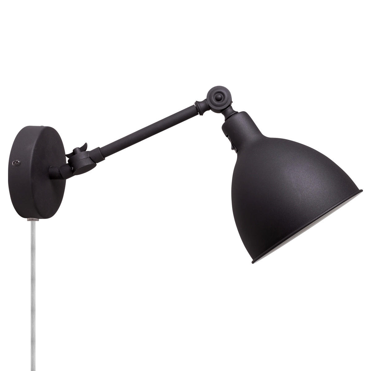 WANDLEUCHTE 17/49 cm   - Schwarz, KONVENTIONELL, Metall (17/49cm) - By Rydéns