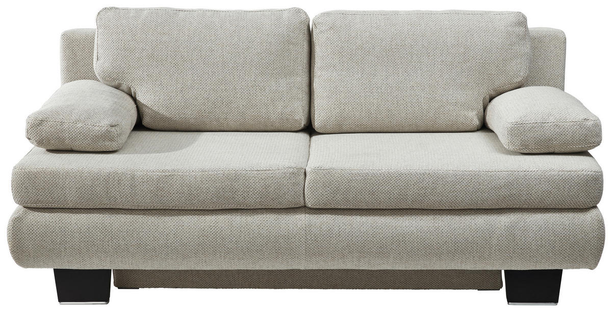 SCHLAFSOFA in Textil Beige  - Wengefarben/Beige, Design, Holz/Textil (203/94/100cm) - Novel