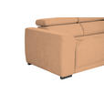 ECKSOFA Rostfarben Struktur  - Rostfarben/Schwarz, Design, Kunststoff/Textil (205/284cm) - Xora