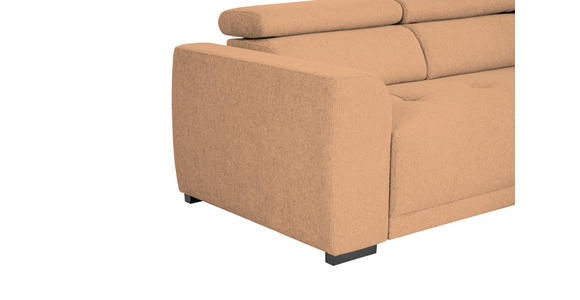 ECKSOFA Rostfarben Struktur - Rostfarben/Schwarz, Design, Kunststoff/Textil (205/284cm) - Xora