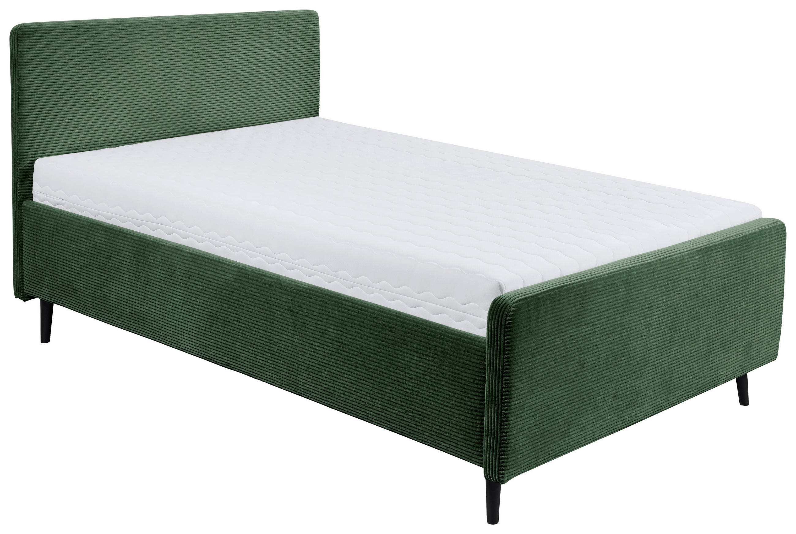 MID.YOU ČALOUNĚNÁ POSTEL, 140/200 cm olivově zelená