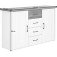 SIDEBOARD  in 150/90/42 cm  - Eichefarben/Weiß, LIFESTYLE, Holzwerkstoff/Metall (150/90/42cm) - Carryhome