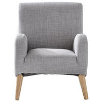 DETSKÉ KRESLO  - svetlosivá, Basics, textil (45/55,5/55,5cm) - Jimmylee