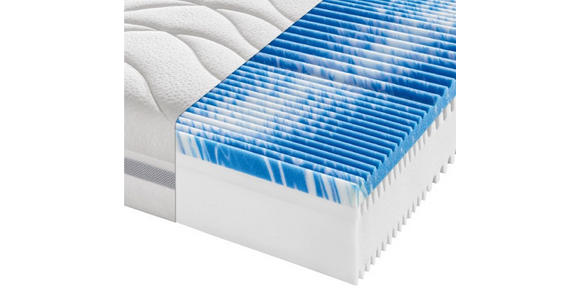 KOMFORTSCHAUMMATRATZE 90/200 cm - Weiß, Basics, Textil (90/200cm) - Sleeptex