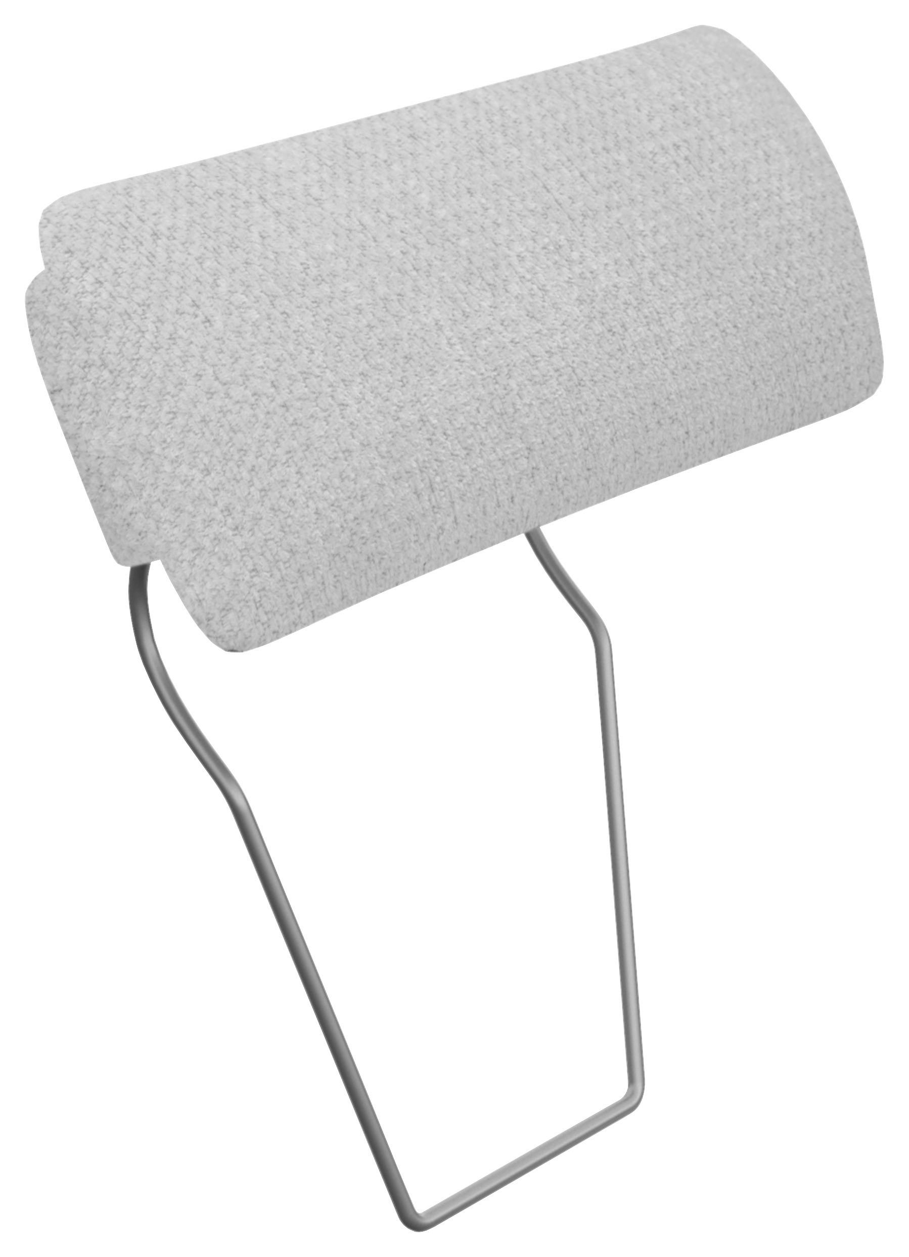 KOPFSTÜTZE - Silberfarben, KONVENTIONELL, Textil (55/28/18cm) - Hom`in