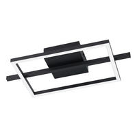 LED-DECKENLEUCHTE 40/20/6,5 cm   - Schwarz/Weiß, Basics, Kunststoff/Metall (40/20/6,5cm)