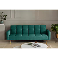 SCHLAFSOFA Grün, Opal  - Goldfarben/Opal, MODERN, Holz/Textil (213/84/84cm) - Livetastic