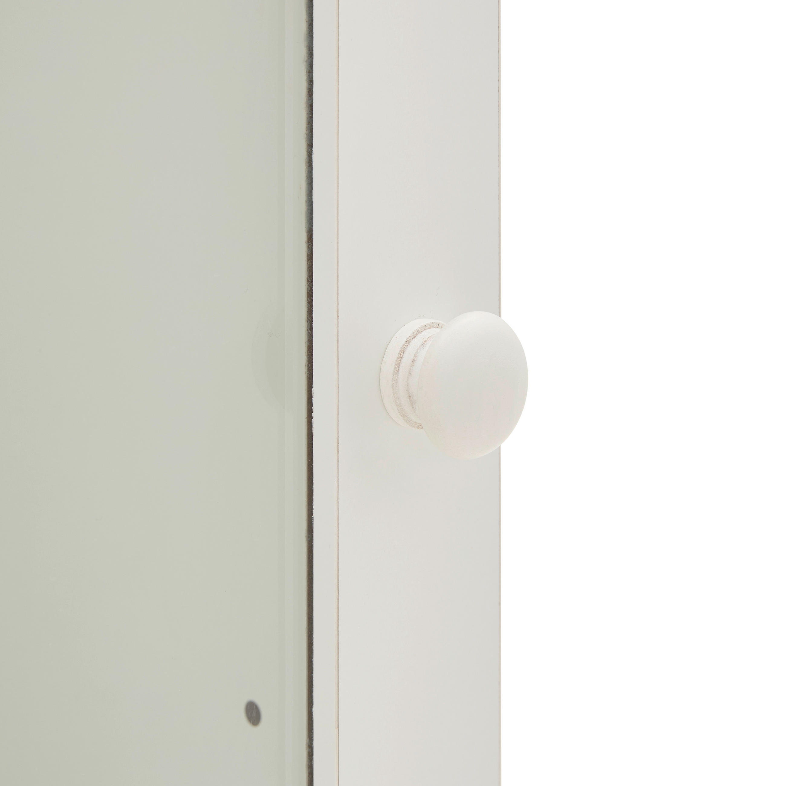 VITRINE in Weiß  - Weiß, Basics, Glas/Holzwerkstoff (40/100/30cm) - Carryhome