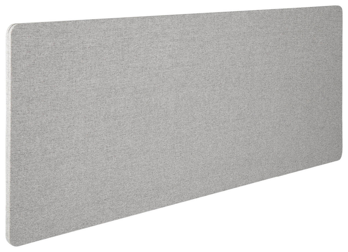 TRENNWAND Metall, Kunststoff, Textil Hellgrau  - Hellgrau, Basics, Kunststoff/Textil (160/62/2cm) - MID.YOU