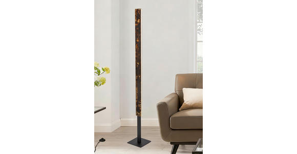 LED-STEHLEUCHTE Oxira 18/140 cm  - Multicolor/Schwarz, Design, Kunststoff/Metall (18/140cm) - Dieter Knoll