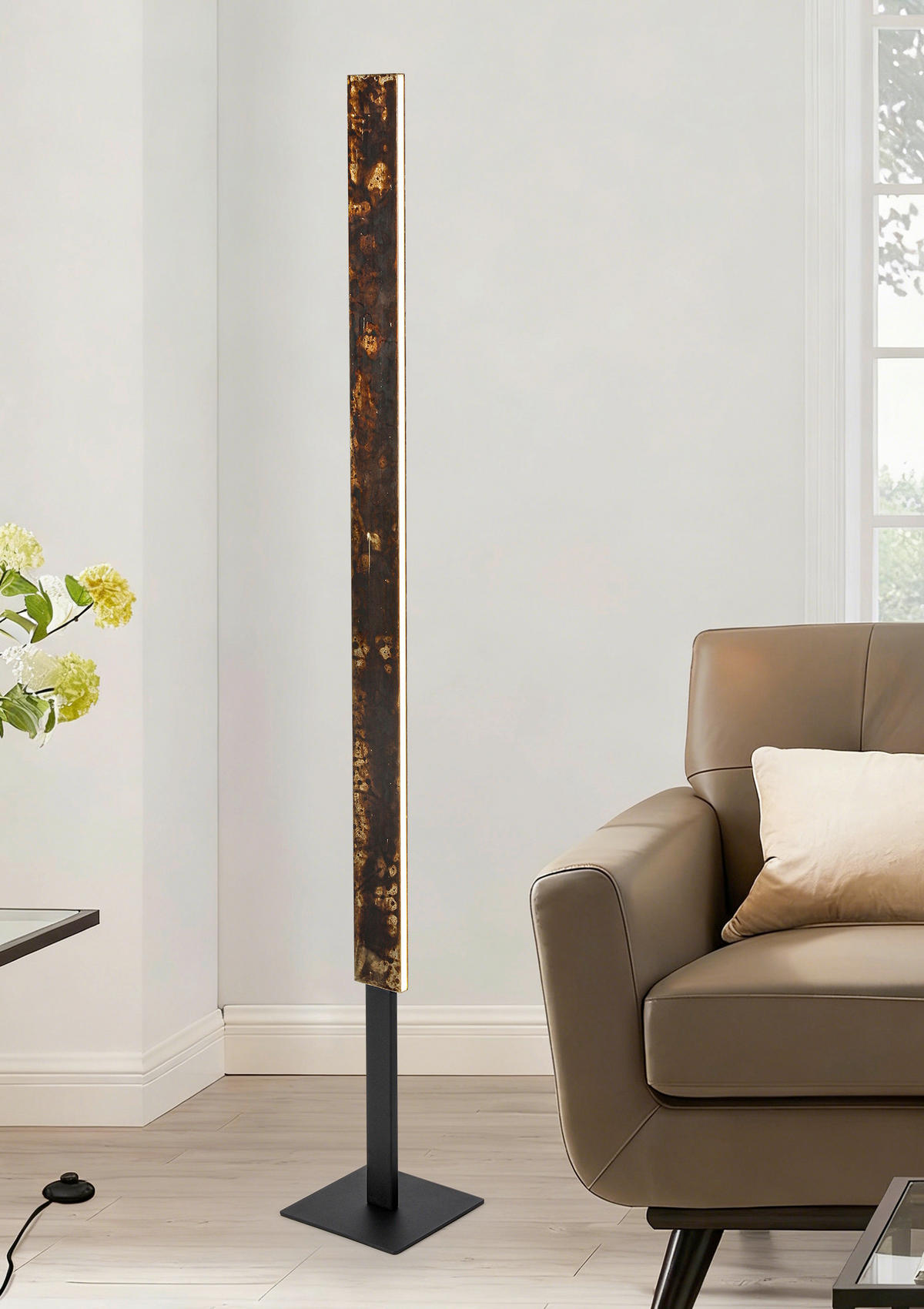 LED-STEHLEUCHTE Oxira 18/140 cm  - Multicolor/Schwarz, Design, Kunststoff/Metall (18/140cm) - Dieter Knoll