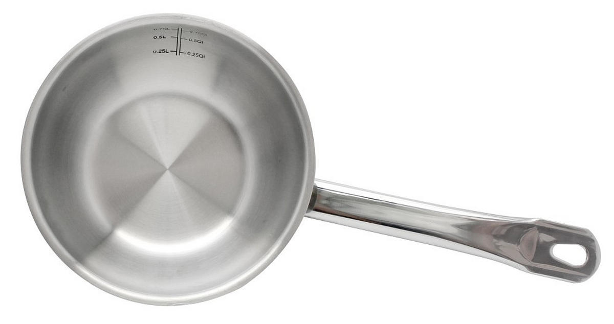 STIELKASSEROLLE Profi Cuisine 2,5 L  - Silberfarben, Basics, Metall (24cm) - ELO