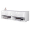 LOWBOARD Vera II  in 100/30/31 cm  - Weiß Hochglanz/Weiß, LIFESTYLE, Holzwerkstoff/Kunststoff (100/30/31cm) - P & B