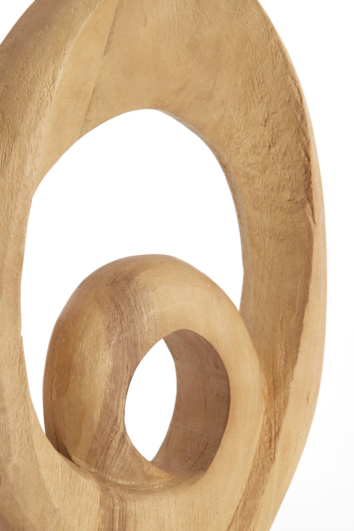SKULPTUR - Hellbraun, Basics, Holz (9/46/30cm) - Light & Living