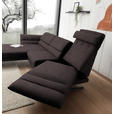 ECKSOFA Mokka Flachgewebe  - Schwarz/Mokka, Design, Textil/Metall (176-217/279-327cm) - Dieter Knoll