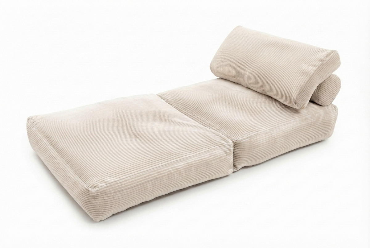 SCHLAFSESSEL Cord Naturfarben Rückenkissen  - Naturfarben, KONVENTIONELL, Textil (85/80/85cm) - Xora