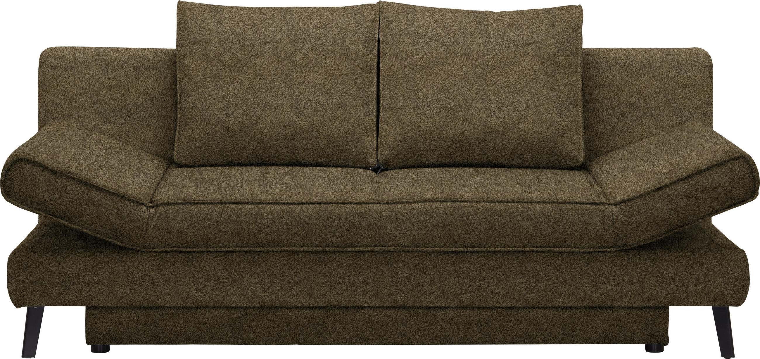 SCHLAFSOFA in Flachgewebe Grün  - Schwarz/Grün, Design, Textil/Metall (200/85/90cm) - Xora