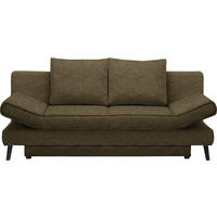 SCHLAFSOFA in Flachgewebe Grün  - Schwarz/Grün, Design, Textil/Metall (200/85/90cm) - Xora