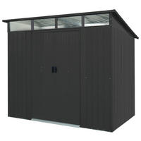 GERÄTEHAUS 238/203/194 cm  - Anthrazit, Basics, Metall (238/203/194cm)