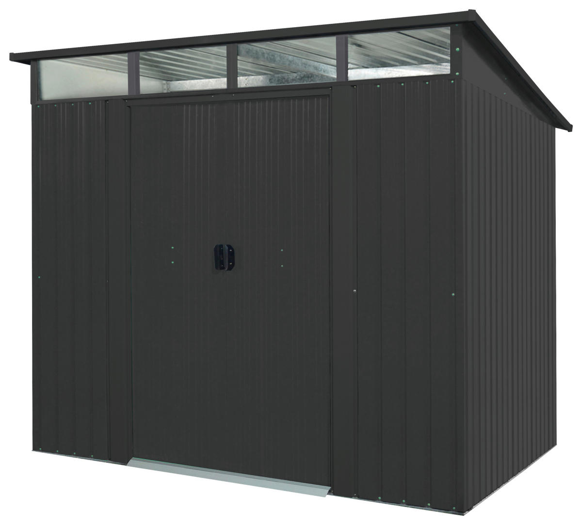 GERÄTEHAUS 238/203/194 cm  - Anthrazit, Basics, Metall (238/203/194cm)
