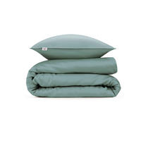 BETTWÄSCHE 2-teilig Satinado Makosatin 155/220 cm  - Graugrün, Basics, Textil (155/220cm) - Zohome