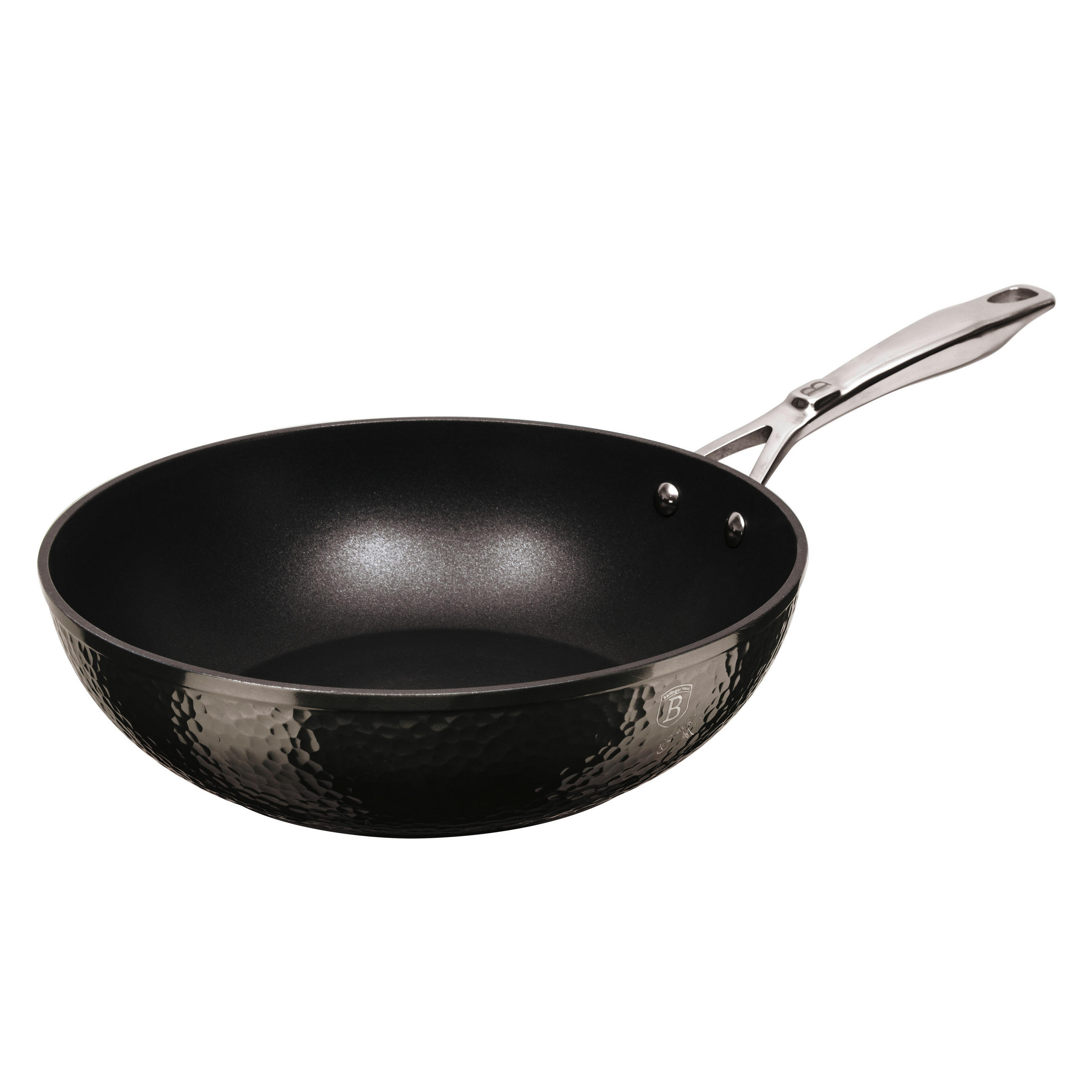 WOK TAVA   28/7,4 cm    Shine Basalt Collection  - crna, Basics, metal (28/7,4cm) - Berlinger Haus