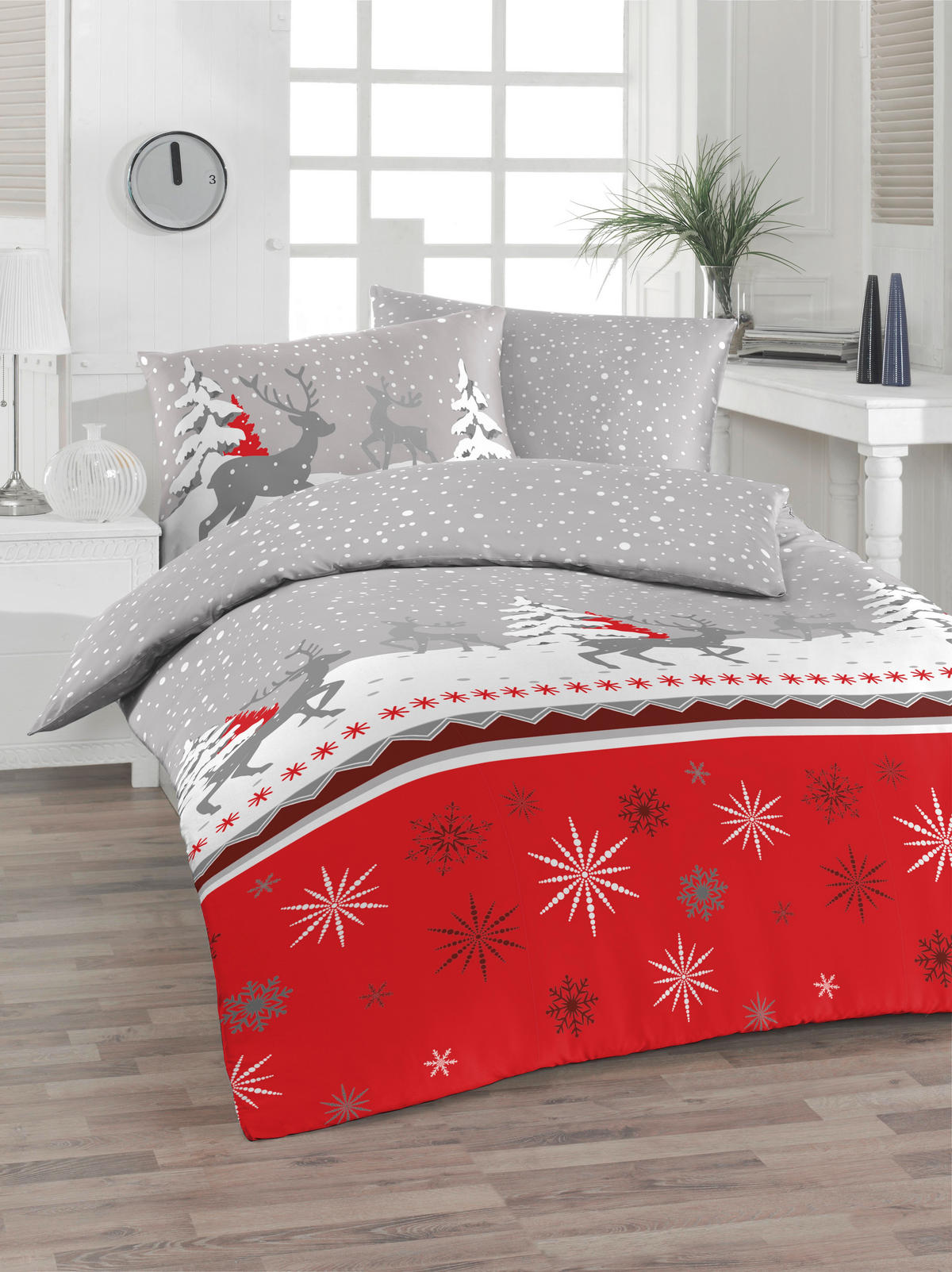 BETTWÄSCHE Flanell 140/200 cm  - Rot, Design, Textil (140/200cm) - Florella