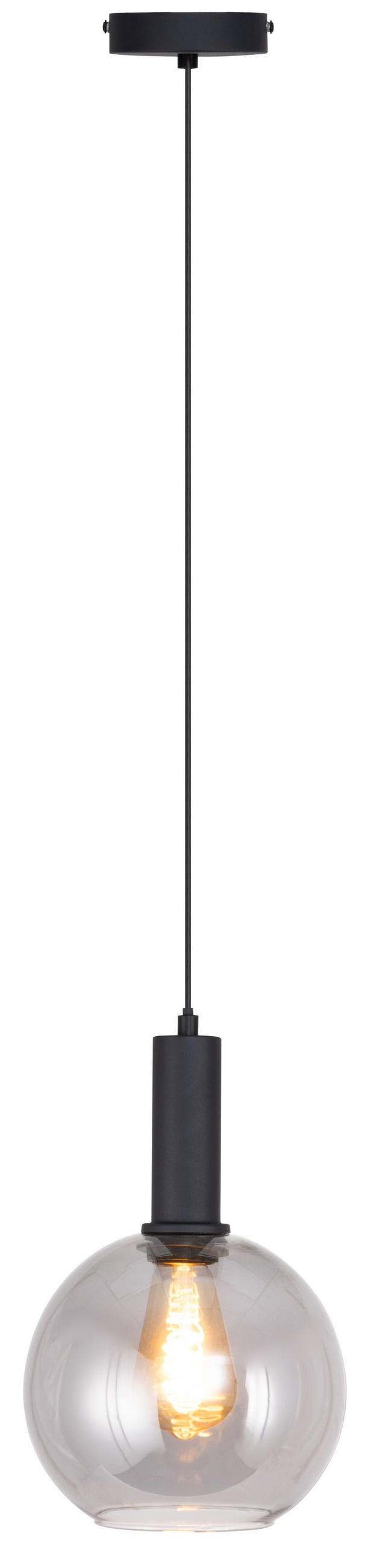 LUSTER  20/120 cm      - crna, Trendi, staklo/metal (20/120cm) - Novel