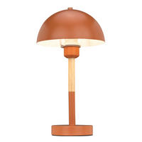 TISCHLEUCHTE Danta Clarita 20/38 cm   - Orange/Naturfarben, KONVENTIONELL, Holz/Metall (20/38cm) - Novel
