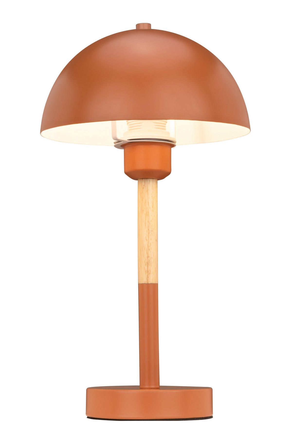 TISCHLEUCHTE Danta Clarita 20/38 cm   - Orange/Naturfarben, KONVENTIONELL, Holz/Metall (20/38cm) - Novel