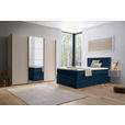 BOXSPRINGBETT 140/200 cm  in Dunkelblau  - Wengefarben/Dunkelblau, KONVENTIONELL, Textil (140/200cm) - Carryhome