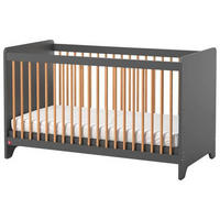 GITTERBETT Leaf 70/140 cm  - Graphitfarben, MODERN, Holz/Holzwerkstoff (70/140cm) - MID.YOU