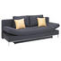 SCHLAFSOFA Flachgewebe Grau - Chromfarben/Grau, Design, Textil/Metall (203/83/90cm) - NOVEL