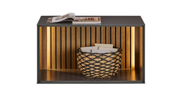 REGALELEMENT Anthrazit, Eichefarben  80/44/50 cm  - Eichefarben/Anthrazit, Design, Holz/Holzwerkstoff (80/44/50cm) - Dieter Knoll