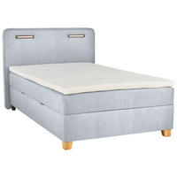 BOXBETT 120/200 cm  in Hellblau  - Hellblau, Konventionell, Holz/Textil (120/200cm) - Moderano