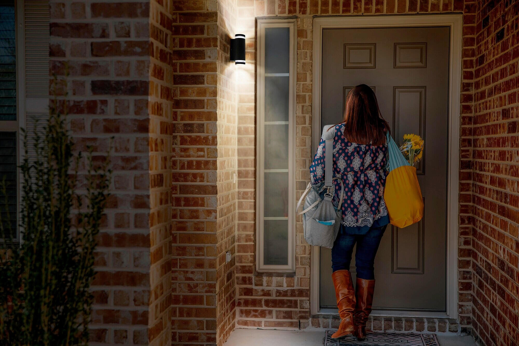 AUßENLEUCHTE 10,4/9,2/23,3 cm   - Dunkelgrau, Basics, Glas/Metall (10,4/9,2/23,3cm) - Osram