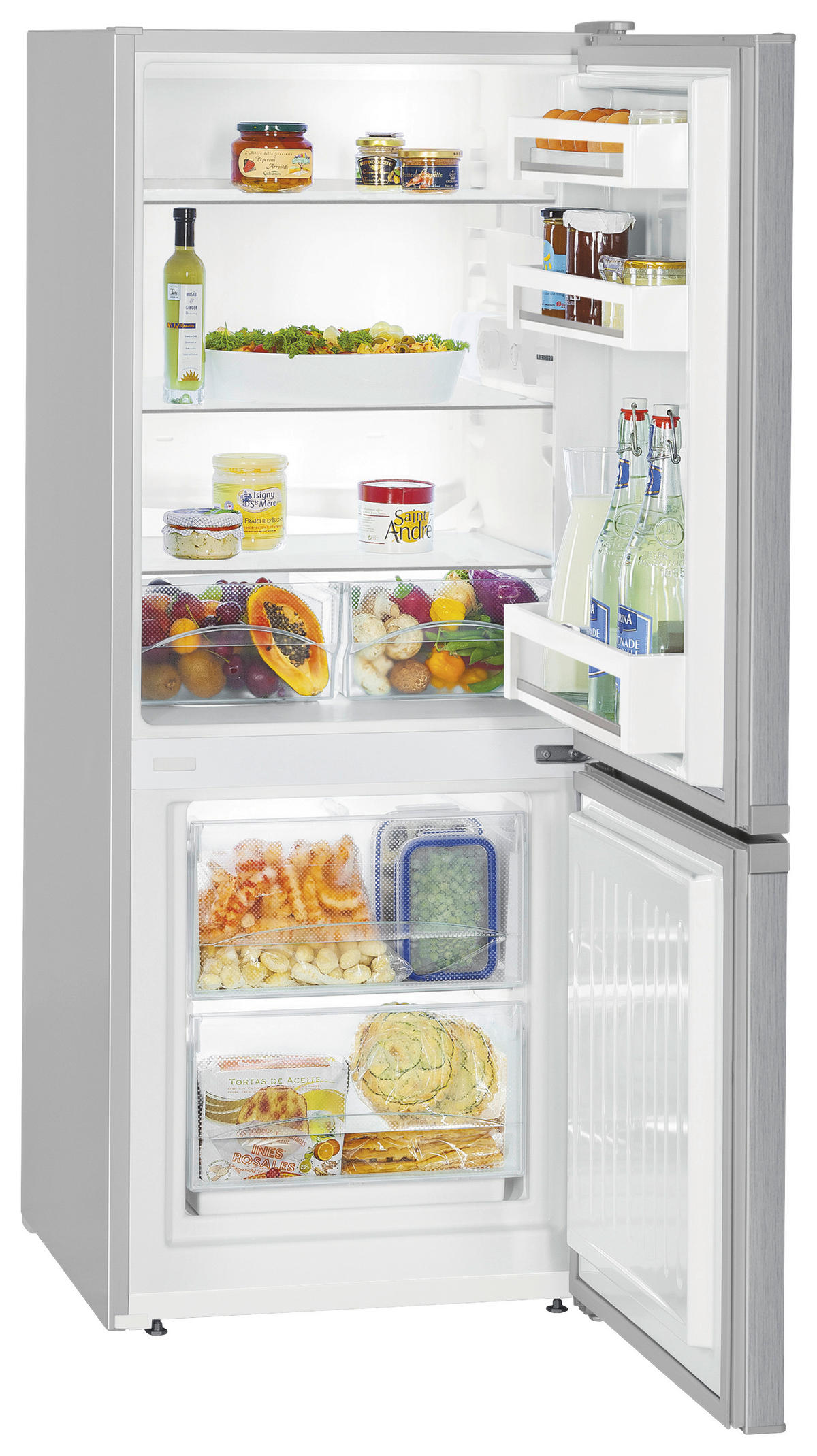 KÜHL-GEFRIER-KOMBINATION 55/137,2/63 cm CUele 2331  - Edelstahlfarben, Basics, Metall (55/137,2/63cm) - Liebherr