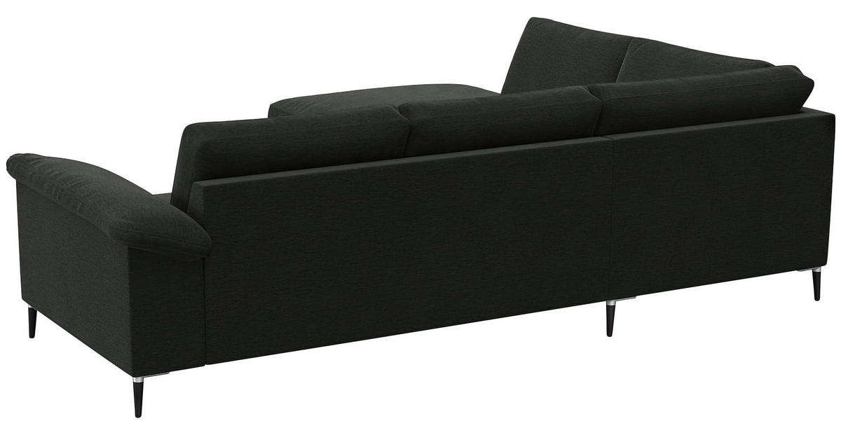 Freisteller von Livetastic ECKSOFA Waldgrün Chenille, Webstoff, Flachgewebe.